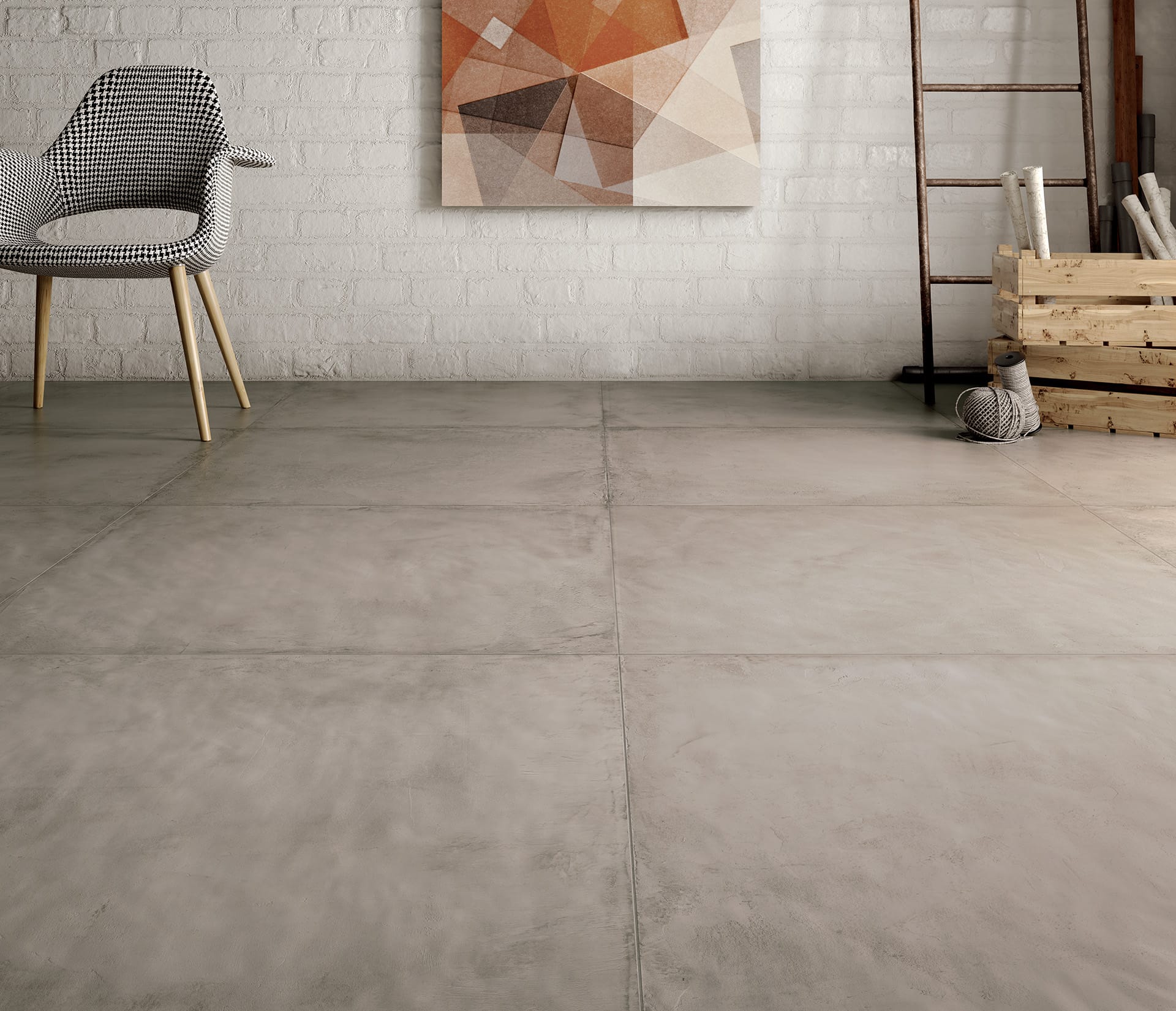 Res cover gres porcellanato con effetto cemento ceramiche ...