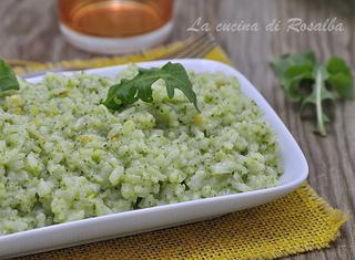 Risotto al pesto di rucola