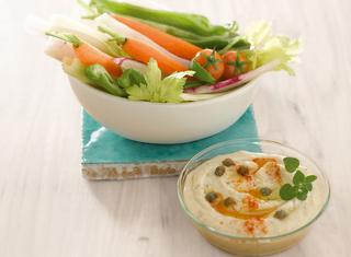 Hummus di ceci leggero ai capperi