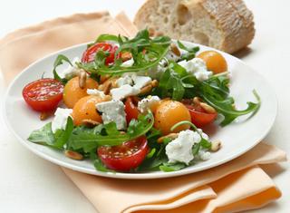 Insalata estiva con rucola e melone
