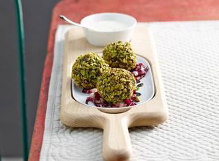 Polpette di spinaci, pistacchi e ricotta