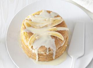 Torta al cioccolato bianco e banana
