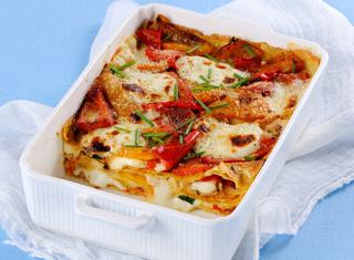 Teglia di peperoni gratinati al forno