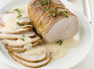Lonza arrosto alla panna