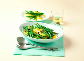 Insalata di fagiolini, patate e uova
