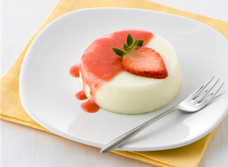 Panna cotta alle fragole
