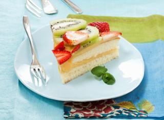 Torta alla frutta senza burro e uova