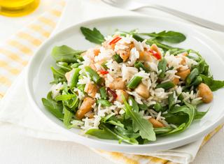 Insalata di riso e pollo