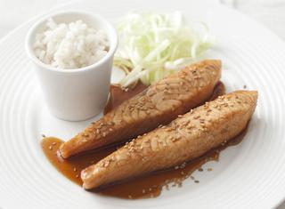 Salmone teriyaki in padella