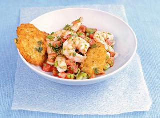 Frittelle di riso e gamberi