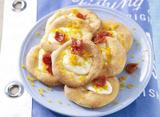 Pizzette bianche per aperitivo