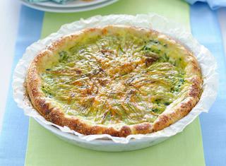 Quiche di zucchine e fiori di zucca