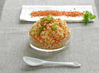Burghul con lenticchie rosse