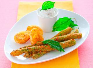 Fritto misto di asparagi e uova