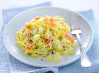 Pasta con panna e salmone