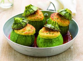 Zucchine ripiene vegetariane