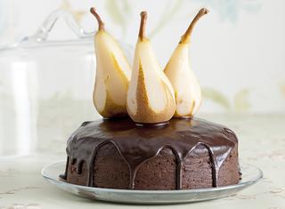 Torta di pere e cacao
