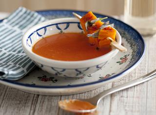 Vellutata leggera con zucca estiva