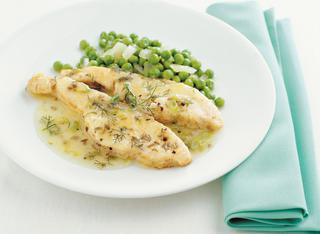 Scaloppine di salmone al vino bianco