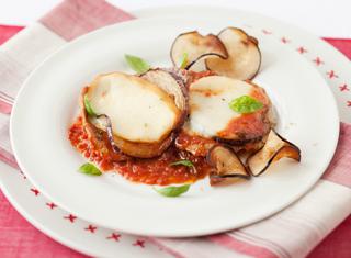 Scaloppine con melanzane alla pizzaiola