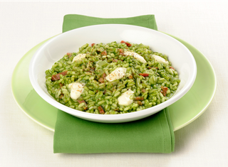 Risotto agli spinaci e crescenza