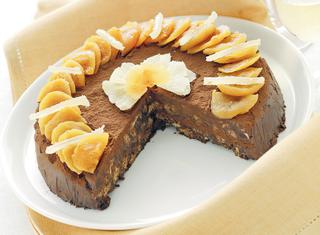 Torta fredda con cioccolato al latte
