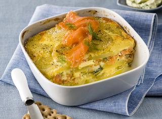 Lax pudding al salmone affumicato