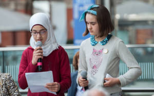 Betjeman Poetry Prize Finalists 2017 reading at St Pancras Station