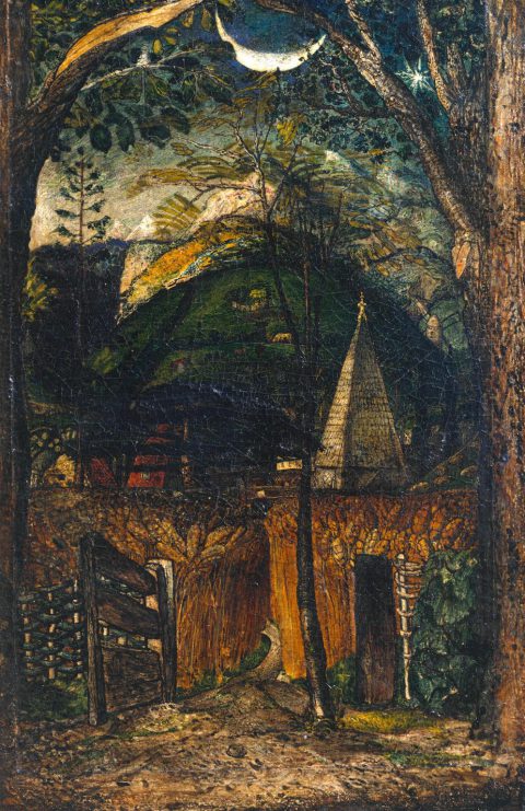 A Hilly Scene c.1826-8 by Samuel Palmer 1805-1881