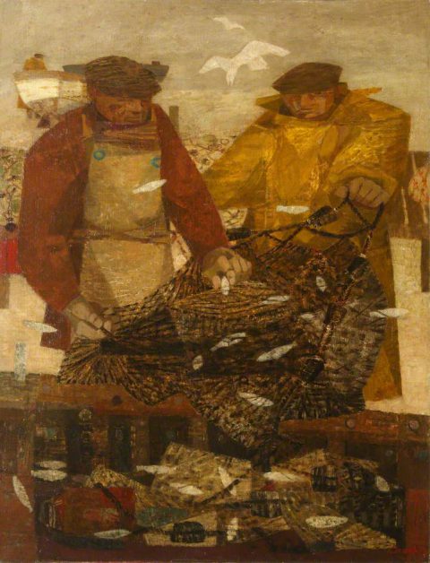 Clough, Prunella, 1919-1999; Fisherman with Sprats