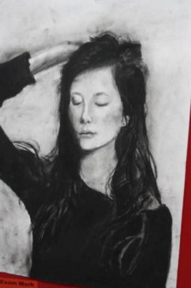 Charcoal drawing