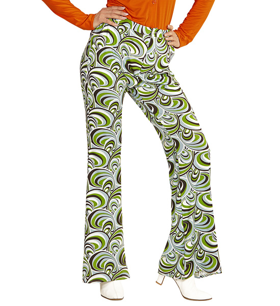 Donna Groovy Anni/'70 Lady Pants-Onde Costume 60s 70s Hippy Mod Travestimento