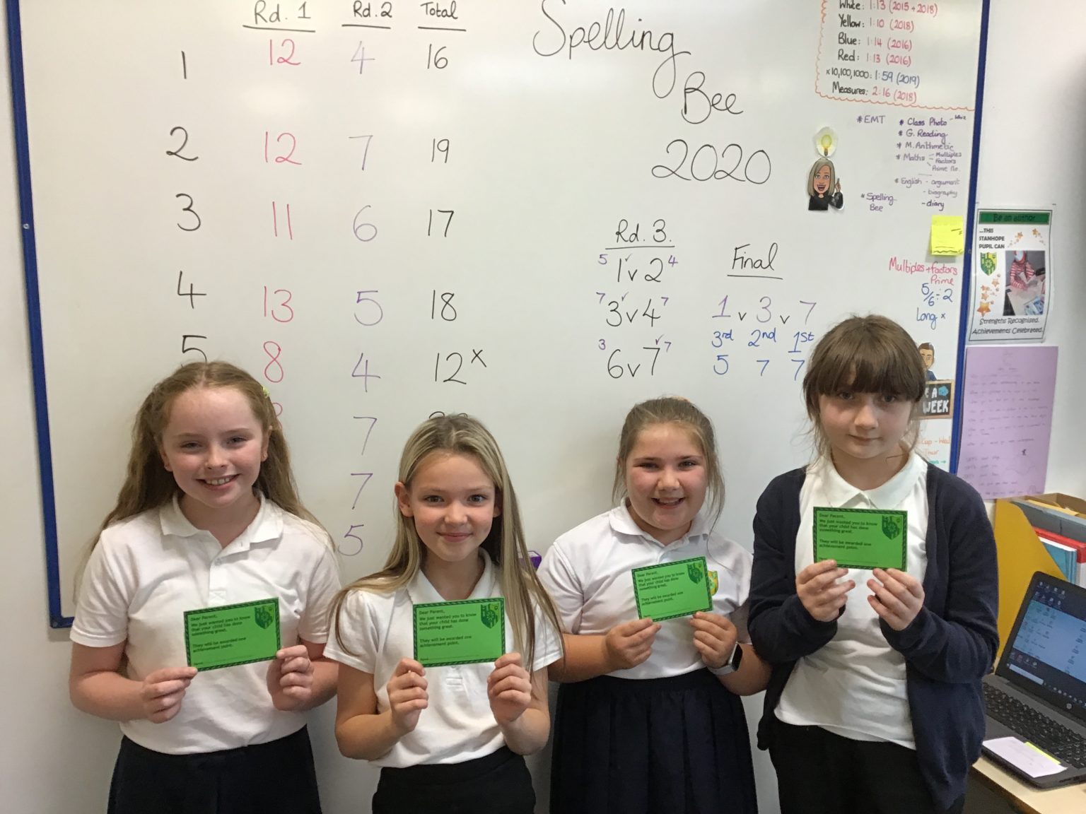 Year 6 Spelling Bee Stanhope Primary School