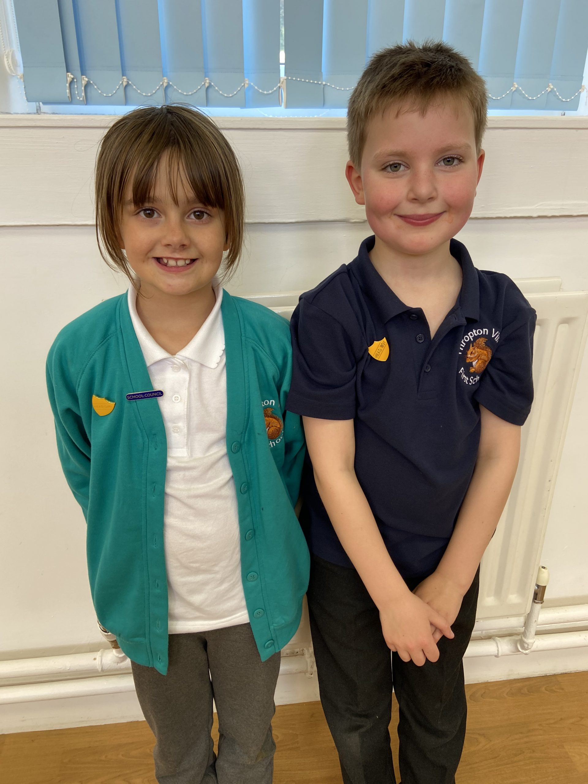 Head Boy & Head Girl Thropton Village First School
