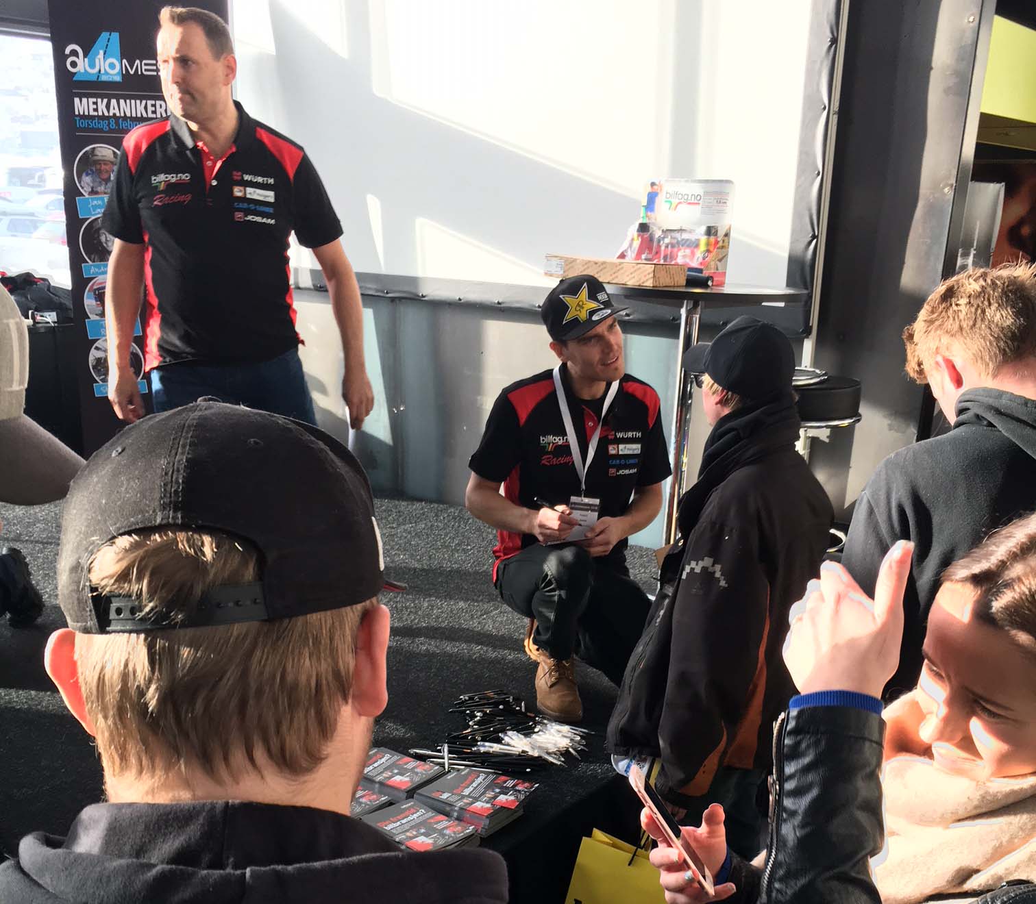 Fredric Aasbø gjestet elevdagen under Automessen 2018.