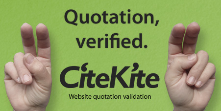 CiteKite website quotation validation service