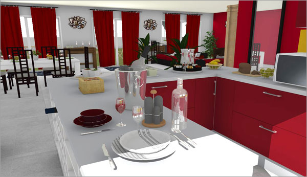 Click on the image to go to the 3D project HomeByMe Spotlights four member projects in their newsletter every month