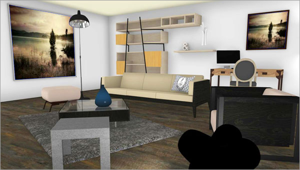 Click on the image to go to the 3D project HomeByMe Spotlights four member projects in their newsletter every month