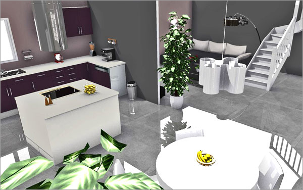 Click on the image to go to the 3D project HomeByMe Spotlights four member projects in their newsletter every month