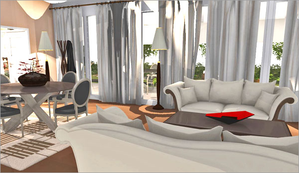 Click on the image to go to the 3D project HomeByMe Spotlights four member projects in their newsletter every month