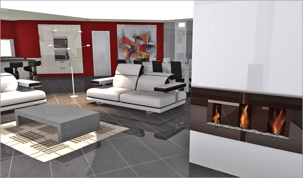 Click on the image to go to the 3D project HomeByMe Spotlights four member projects in their newsletter every month