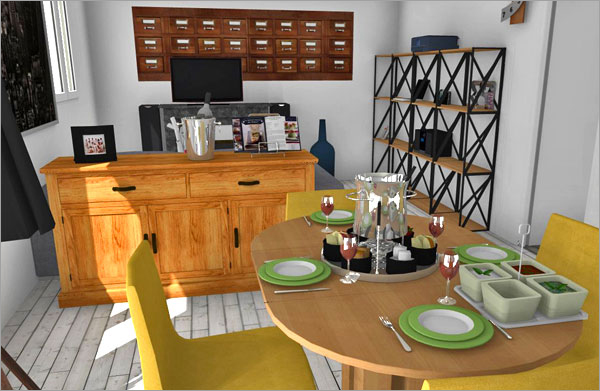 Click on the image to go to the 3D project HomeByMe Spotlights four member projects in their newsletter every month