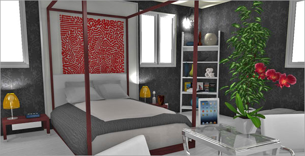 Click on image to go to the 3D project HomeByMe Spotlights four member projects in their newsletter every month