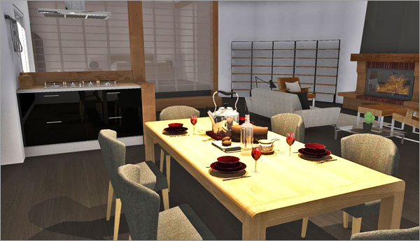 Click on the image to go to the 3D project HomeByMe Spotlights four member projects in their newsletter every month