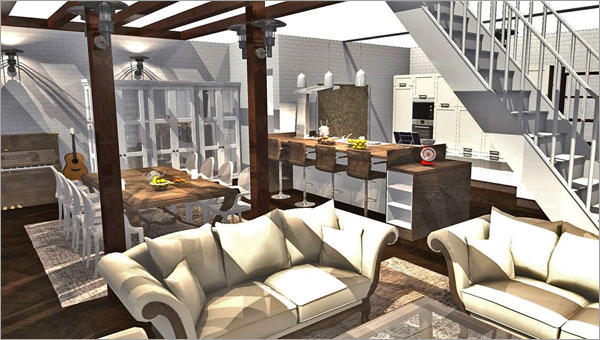 Click on the image to go to the 3D project HomeByMe Spotlights four member projects in their newsletter every month