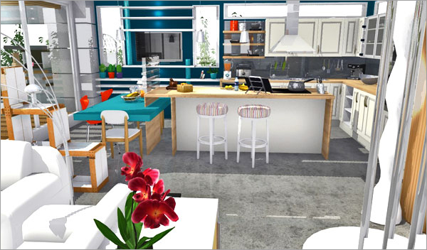 Click on the image to go to the 3D project HomeByMe Spotlights four member projects in their newsletter every month
