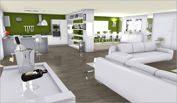 Click on the image to go to the 3D project HomeByMe Spotlights four member projects in their newsletter every month