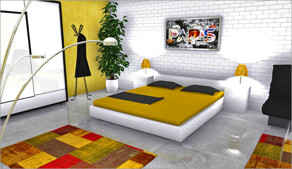 Click on the image to go to the 3D project HomeByMe Spotlights four member projects in their newsletter every month