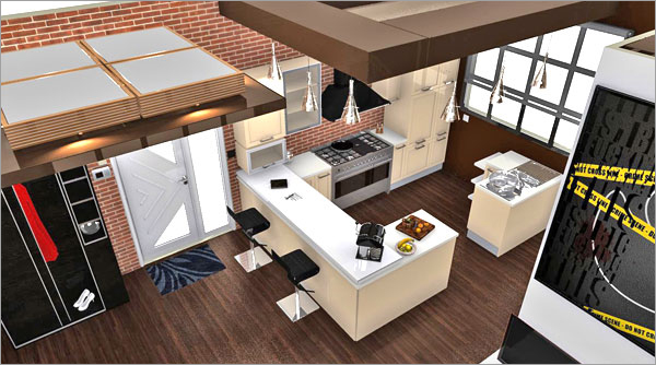 Click on the image to go to the 3D project HomeByMe Spotlights four member projects in their newsletter every month