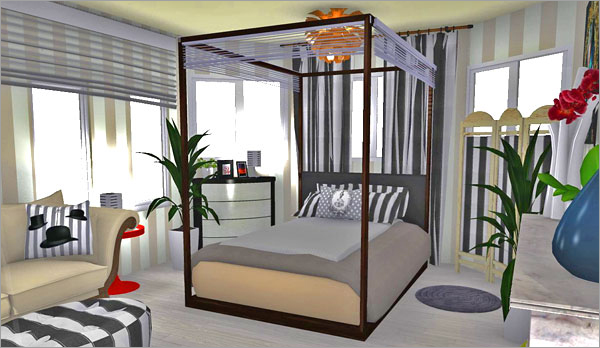 Click on the image to go to the 3D project HomeByMe Spotlights four member projects in their newsletter every month